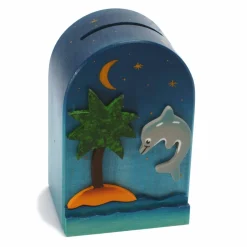 Spaarpot 3D Dolfijn Hout Spaarpotten