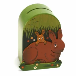 Hot Spaarpot 3D Haas Hout Spaarpotten