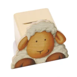 Online Spaarpot Gezicht Schaap Hout Spaarpotten