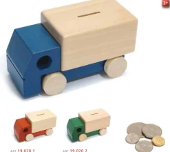 New Spaarpot Vrachtauto Hout Spaarpotten