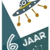 Wenskaart 6 Jaar Ruimteschip Wenskaarten