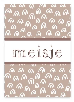 Best Wenskaart Meisje (regenboog) Wenskaarten