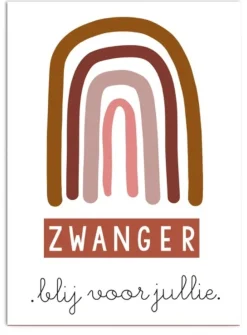 Wenskaart Zwanger blij voor jullie Wenskaarten