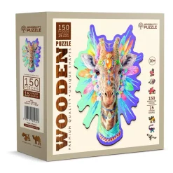 New Puzzel Hout Natty Giraffe 150pcs Houten Puzzels