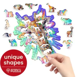 New Puzzel Hout Natty Giraffe 150pcs Houten Puzzels