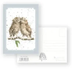 Hot Anniversary Owls - Postcard Wenskaarten