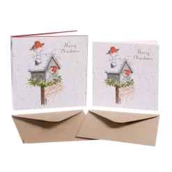 Best Kerstkaarten Please Stop Here Set 8-delig Wenskaarten