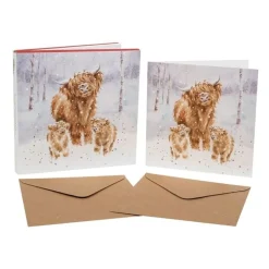 Online Kerstkaarten A Highland Christmas Set 8-delig Wenskaarten