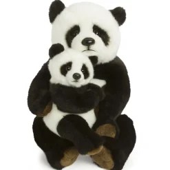 Best Knuffel Panda Moeder en Kind 28 cm WWF Knuffels
